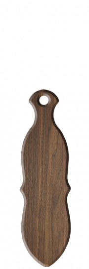 Greek Paddle | Small Walnut Mini Greek Paddle 310S-WAL | Paddle Tramps