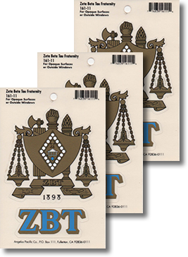 Zeta Beta Tau Decal