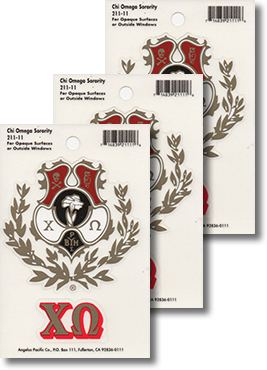 Chi Omega Decals