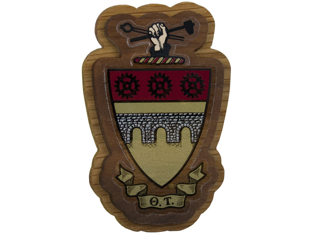 Theta Tau Decal Background | Fraternity Crest