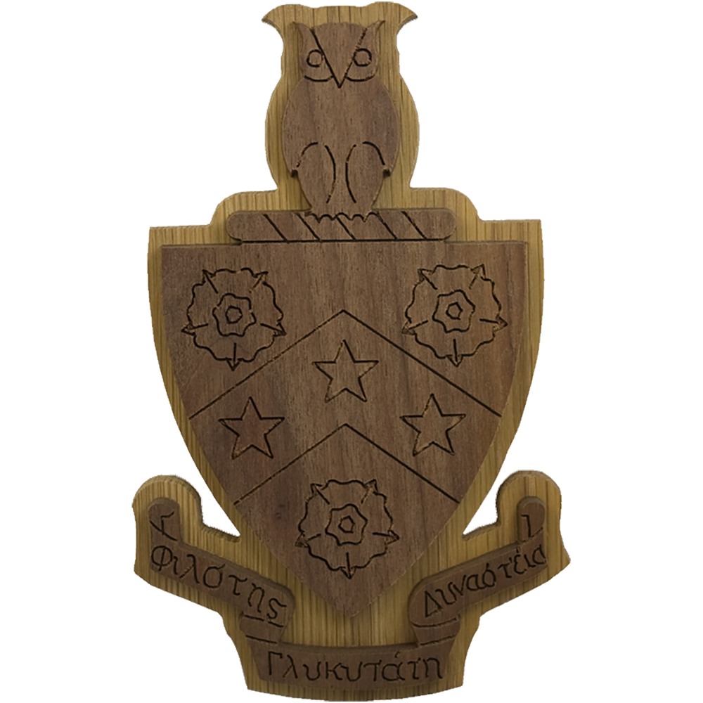 Phi Gamma Delta Carved Background | Fraternity Crest