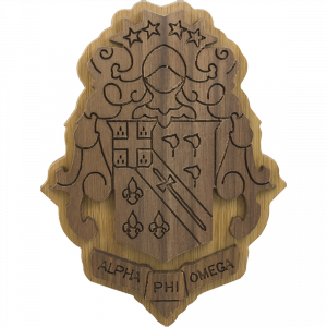 Alpha Phi Omega Carved Background